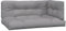 vidaXL Palettenkissen 3-TLG., Palettenauflage für Europaletten, Palettenpolster Palettensofa Outdoor Indoor, Sitzkissen Rückenkissen Seitenkissen, Grau Stoff