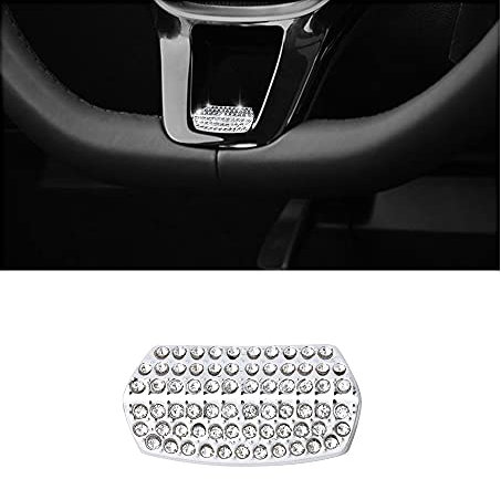 BLINGOOSE für VW Golf 7 Zubehör Tiguan Passat Jetta Arteon Atlas Glitzer Lenkrad Abdeckung Trimmen Bling Volkswagen Car Innenraum Aufkleber 1 Stücke
