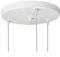 HSDKA Lustre Plafond Auvent-3 Trous Luminaires Pendentif Lampe Disque Base Ronde Plafond Plaque Base Suspension Accessoires D'Éclairage Blanc
