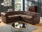 Ecksofa - Microfaser - Vintage-Look - Chesterfield