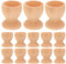 Toddmomy 24Pcs Wooden Egg Cups for Kids Diy Crafts - Cute Cartoon Egg Holders for Preschool Activities Safe Material Perfect for Easter Decorations