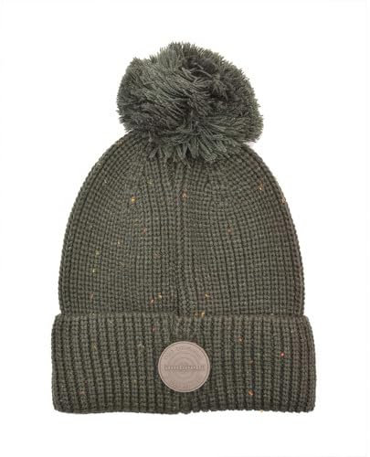 Lambretta Herren Bommelmütze, grob, gestrickt, Khaki, khaki, Einheitsgröße