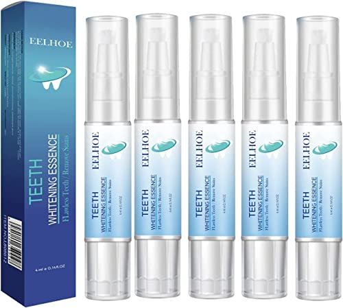 yuyuanDO LANTHOME Teeth Whitening Essence, Zahnaufhellung Stift, Zahnaufhellung Gel, Zahnaufhellung Set, Weiße Zähne stift, Zähne Bleichen,Bleaching Stift, Zähne Effektiv Flecken Entfernen(5Stück)