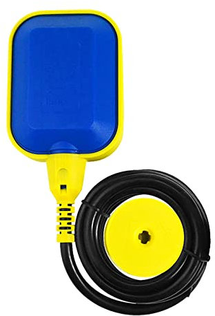 Septpenta Interrupteur À Flotteur avec Câble de 5 Mètres, 220V 16a 1000W Contrôleur de Niveaux de Liquide,Niveau d'eau Régulateur du Niveau pour Pompe électrique, Réservoir d'eau, Pompe Submersible