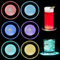 Infreecs 6er Set LED Untersetzer, Leuchtuntersetzer mit 7 Lichtmodi für Gläser, 10cm Bunt Acryl Rund, Wasserdicht Taste Getränke Untersetzer Set für Partys Hochzeiten Bar Weihnachten