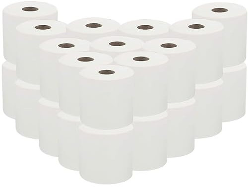 Bargain Factory - Strong Cleaning Centrefeed Rolls – for Cleaning & Hygiene - Multipurpose - Ideal for Kitchens, Restrooms, and Offices - Extra Long Centrefeed Roll - White (Pack of 24)