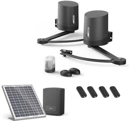 Motorizzazione per cancello a battenti Avidsen ORANE510 + kit solare + 2 telecomandi aggiuntivi (4 in totale)