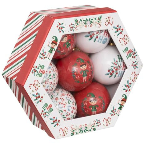 FEERIC LIGHTS & CHRISTMAS Christbaumkugeln Atelier des lutins 7er-Set aus Papier D 7,5 cm