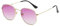WDZAYXC Occhiali da sole poligonali moda per uomo e donna,Occhiali montatura in metallo leggero,Protezione UV400, Oro/viola