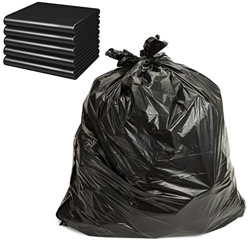 Skycase Müllbeutel - Abfallbeutel Müllsäcke 80 x 90 cm 30L【Extra dick】【Lecksicher】Müllbeutel Abfallbehälter Liner, Mülltüten für Badezimmer Küche Schlafzimmer Toilette Büro,Schwarz【50 Stück】