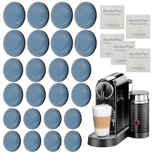 YuCool 24 Stück Unsichtbares Gleiter,Gleitbrett Unsichtbares Gleiter Selbstklebend kompatibel mit Thermomix TM5 TM6/MCC Smart Küchenmaschine, Brotmaschine, Mixer, Hilfsmixer, Topf