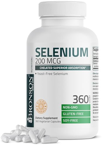Bronson Selenium 200 mcg Albion Chelated Amino Acid Complex, 360 Capsules