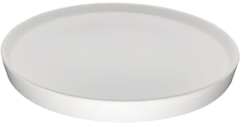 Yukfona Ceramic Plant Saucer 8 inch White, Planter Water Drip Trays for Indoor Plants, Thick Durable Sturdy Flower Pot Saucers for Glazing Pots Base, Sizes 4-12 inch