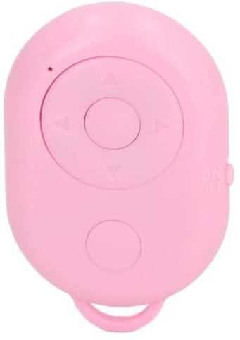 Scrollende Fernbedienung für TikTok, Bluetooth Seitenwender für Novel App, Kabellose Telefon Fernbedienung, Selfie Taste für Foto und Video (PINK)