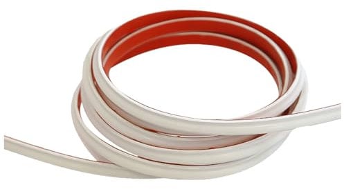 Selbstklebende Regenrinne Wohnmobil,J Shape RV Regenrinne,Regenrinne Wohnmobil Selbstklebend,Regenrinne Kunststoff,Gummi Dach-Regenumleitungsstreifen,Regenrinne Wohnmobil Gummi Tropfleiste,Weiß 2,5 M