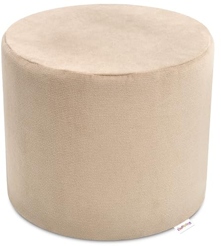 Linodino® Knuffelpouf – Spielsofa Add-on I Spieltisch & Kinderhocker & Baustein in einem I Modul-Erweiterung für kreative Spielwelten im Kinderzimmer I Strandbeige