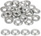 sourcing map 100 Pcs #14 Countersunk Finish Washers, 304 Stainless Steel Cup Washer Gasket for Screws Bolts Machinery Construction, Silver