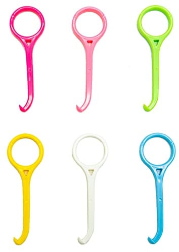 6 Stücke（6 Farben） Aligner Entfernungswerkzeug, Zahnentfernung Extraktor，Kunststoff Zahnspange Entferne für Kieferorthopädische Extraktor Zahnspangen Entfernungswerkzeug
