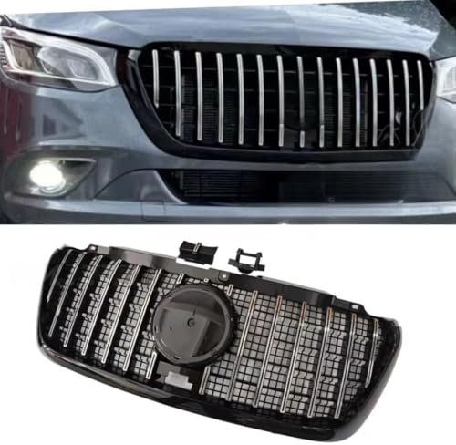 Für Sprinter W907 GT Modell Frontstoßstange Grill Für Sprinter W907 GT Modell 2018-2024 Racing Grills Autozubehör (Glanz Schwarz)