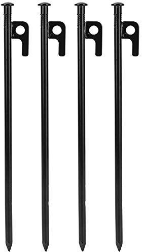ANKROYU 4pcs Heavy Duty Stahl Zeltstifte Stakes Nägel für Camping im Freien Strand 20 cm 30 cm langlebige Bodenanker mit erhöhtem Design (30 cm)