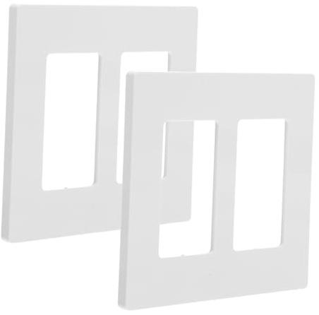 VILLCASE 2pezzi Copertura Interruttore Luce Decorativa Plastica Senza Doppia Per e Spazi Commerciali