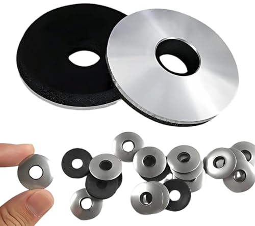 JUGUTA 20 Pezzi Rondelle Di Tenuta Epdm M8 X 22Mm, Rondelle Per Viti Con Guarnizione In Neoprene, Acciaio Inossidabile Gomma Rondella In Neoprene Ampio Per Edilizia, Industriali, Macchinari