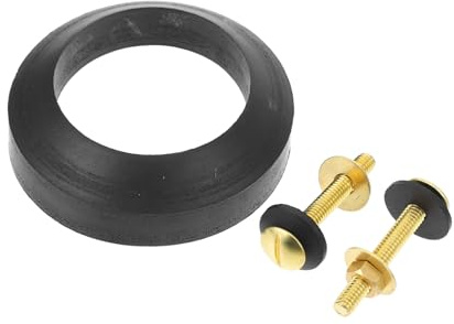 HOLIDYOYO Premium Toilet Tank Bolts and Washers with Black Rubber Foam Seal Toilet Replacement Parts for Home and Commercial Closestool Fixing and Water Tank Sealing