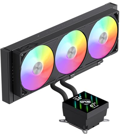 Gamemax CPU Liquid Cooler | GLACIER 360 LCD BK | Black