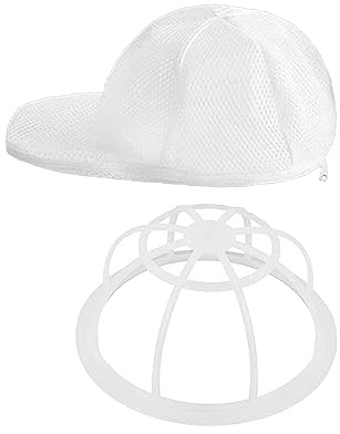 Cap Washer, Hutwaschmaschine für Baseballmützen für Kinder und Erwachsene | 2 in 1 Hut Halterung mit Käfig | für Waschmaschine oder Geschirrspüler | Baseball Cap Waschgestell Form | Kappen-Waschschutz
