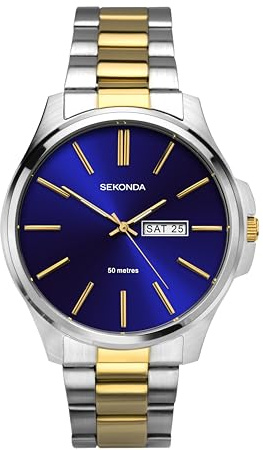 Sekonda Jones Mens Analogue Watch 41mm dial Silver Stainless Steel