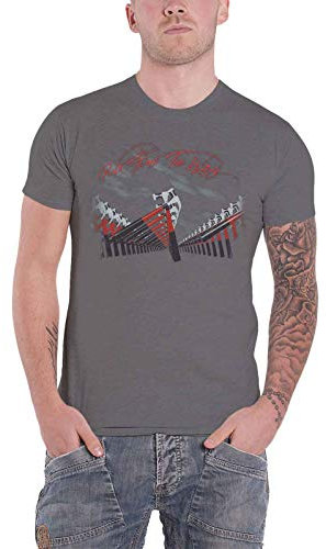 Pink Floyd T Shirt The Wall Marching Hammers Band Logo Official Mens Grey S