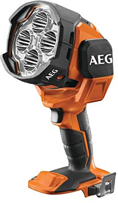 AEG Akku LED-Punktstrahler 18 V, mit Dimmfunktion, Baustrahler 2.100 Lumen, drehbarer Leuchtkopf, ohne Akku – BTL18-0