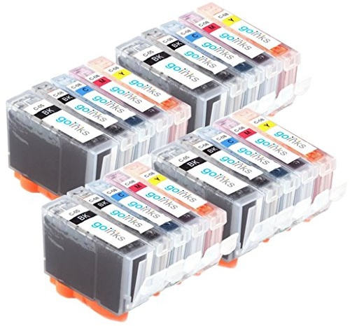 Go Inks 4 Set of 5 Ink Cartridges to replace Canon PGI-5 and CLI-8 Compatible/non-OEM for PIXMA Printers (20 Pack)
