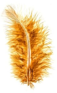 Ideen mit Herz Premium Flausch-Federn, 10g (entspricht ca. 90 Federn), jeweils ca. 8 bis 10 cm lang (cognac)