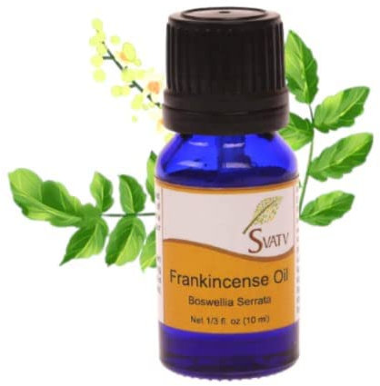 Ätherisches Weihrauchöl von SVATV für Yoga-Massagen und therapeutische Qualität, steigert die Stimmung und Raumduftöl für Diffusoren, Aromatherapieöle, DIY-Körperpflege – 10 ml