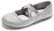 DREAM PAIRS Kids Ballerine Scarpe da Principessa Scarpe Eleganti da Ragazza di Fiori per Ragazze Festa di Nozze,Size 30,Argento,Angie-2