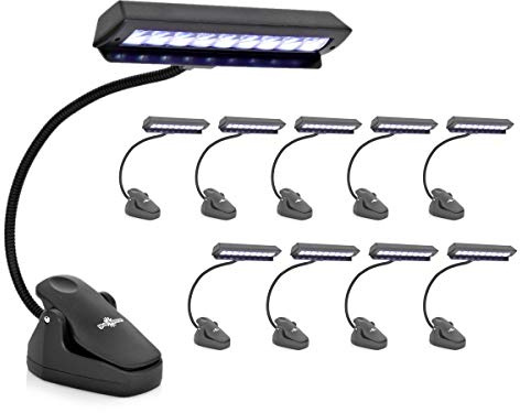 Music Stand Light 10 Pack by Gear4music, 9 LED