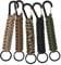 5 Stück Schlüsselanhänger Paracord Outdoor mit Karabinerhaken Schlüsselbänder Outdoor Paracord Schlüsselanhänger für Fahrradfahren Bergsteigen Camping Wandern Reisen