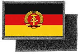 Aufnäher patch aufbügler gedruckt flagge fahne deutschland rda ddr