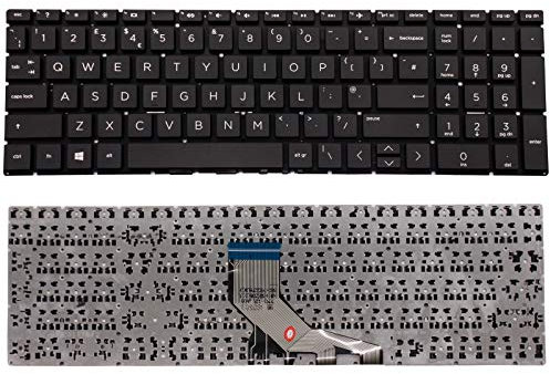 New Replacement Keyboard For HP 250 G7 / 255 G7 / 256 G7 UK Layout Non-Backlit Laptop Black Keyboard (Without Frame) - Sold By Wikiparts