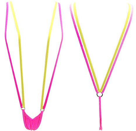 SHERRYLO Bikini à bretelles pour femme - Rose - Taille Unique