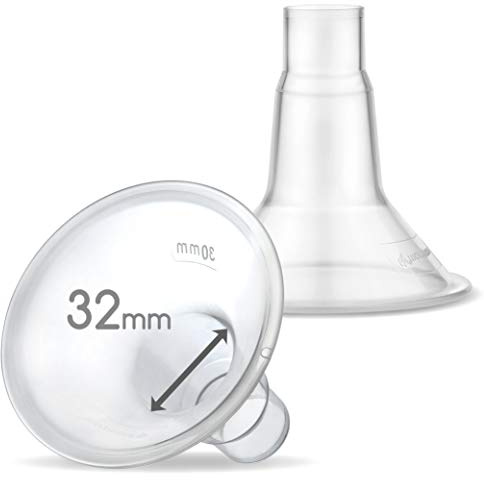 Maymom MyFit Brustschilde 32 mm compatible con Medela Milchpumpen PersonalFit, Freestyle, Harmony und Maxi, passend für Flex Connector, 2er Pack