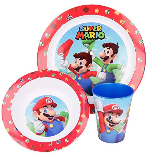 Stor Set Micro 3 Pezzi Supper Mario, Multicolore, Estándar
