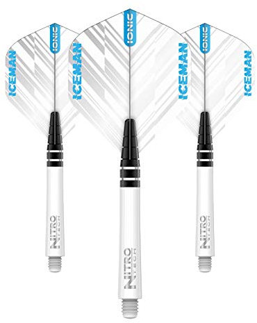 RED DRAGON Gerwyn Price Ionic White Combo - 3 Sets Per Pack (9 Dart Flights in total)
