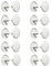 cyclingcolors 20x Cache Trou Plastique Universel 12mm x 2.5mm cruciforme Capuchon Protection Meuble Table Placard étagère (Blanc)