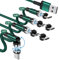 SUNTAIHO Cargador Magnetico Movil, [ 4Pack, 0.5M+1M+1M+2M ] Cable Cargador USB, 3 en 1 Nailon Rotación 360°+ 180° Cables Iman Compatible con Micro USB, Tipo C e Altro - Verde