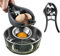 BICBLL Eieröffner Edelstahl Eigelbtrenner Eiertrenner Werkzeug, Hand-Eieröffner Mit Eigelbtrenner, Automatikabscheider Eierschalenbrecher, Ei Cracker Edelstahl Fast Eiershellöffner Separator Egg