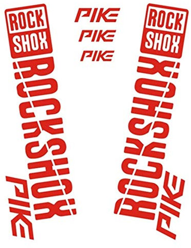 BINGYUAN Fahrradgabel Aufkleber 1 Set Gabel Aufkleber Fahrraddekoration Aufkleber MTB Vordere Gabel Abziehbilder Radfahren Fahrrad Schutzfolie Vinyls (Color : Red)