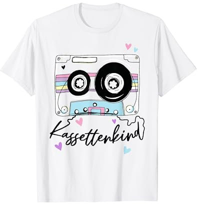 Kassettenkind 90er 80er Jahre Mottoparty Oldschool Kassette T-Shirt