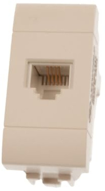 Telefonanschluss RJ11, kompatibel mit Bticino Living Light (weiß)
